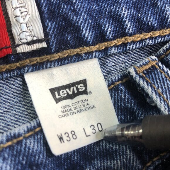 Levis Jeans Mens 36x30 Blue Vintage 90s Silvertab Loose Made in USA Skate 1997 - Picture 4 of 14